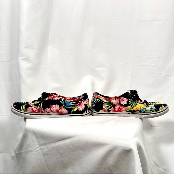 Vans Authentic Canvas Sneakers Tropical Floral Surf Skate Streetwear Women’s 8 - Picture 6 of 13